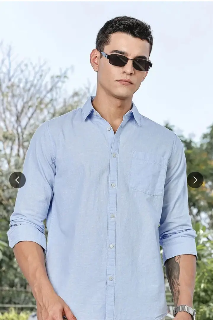 Collar Slim Fit Casual Shirt