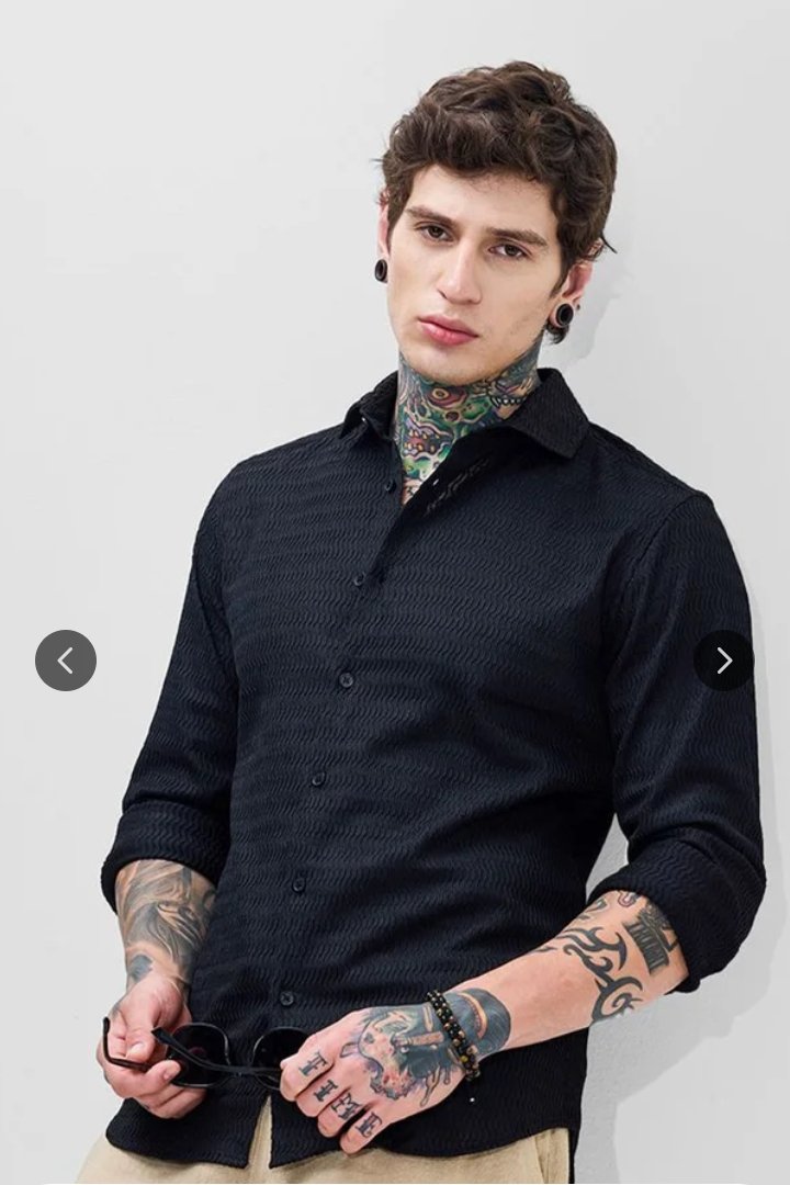 Men Slim fit opaque formal shirt